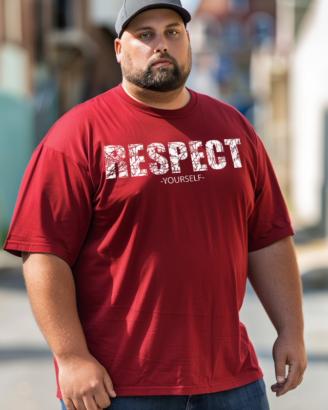 Respect Men's Plus Size T Shirt