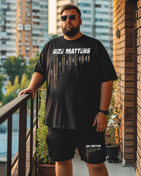 SIZE MATTERS Plus Size T-Shirt & Short