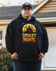 Men's Spooky Nights Plus Size Hoodie