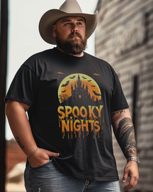 Spooky Nights Men's Plus Size T-shirt