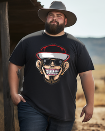 Funky Monkey wearing sunglasses Men's Plus Size T-shirt