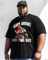 CLUCK AROUND AND FIND OUT Men's  Men's Plus Size T-shirt