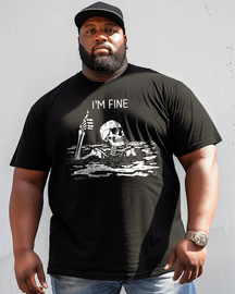 I'm fine Men's  Men's Plus Size T-shirt