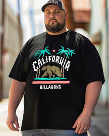 Riot Society California Republic Bear Graphic Men's Plus Size T-shirt