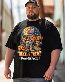 Trick or Treat, Follow the Rules Men's Plus Size T-shirt