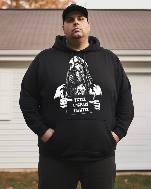 Men's Tutti Fuckin Frutti Plus Size Hoodie