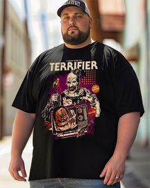 Vintage Halloween Horror Nights Terrifier Men's Plus Size T-shirt