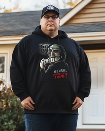 Men's Wanna play a game Plus Size Hoodie