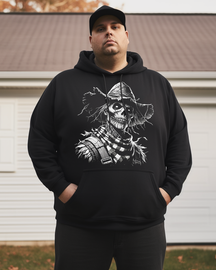 Men's Zombie Scarecrow Plus Size Hoodie