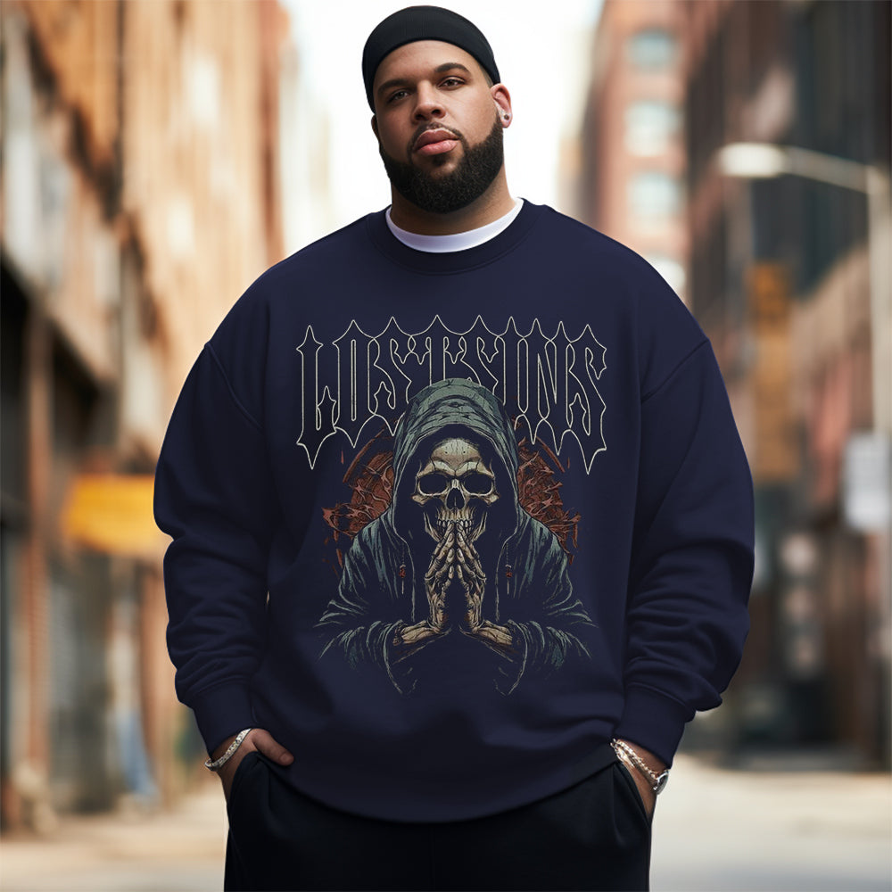 The wishing skull Men's Plus Size Sweatshirt