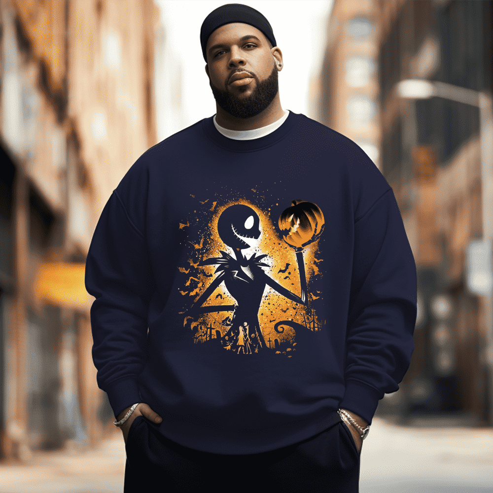 Halloween Men's Plus Size Sweatshirt