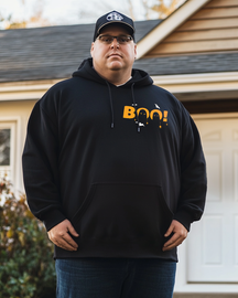 Men's bats and boo Plus Size Hoodie