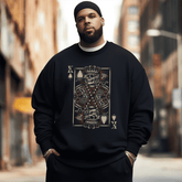 Funny Skeleton Men's Plus Size Sweatshirt