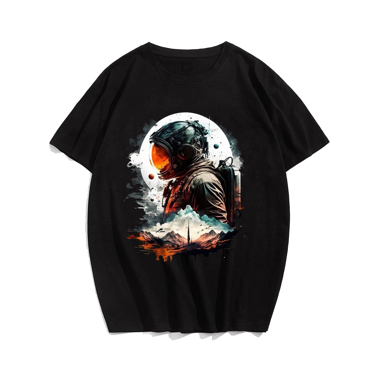 Astronaut series Men's Plus Size T-shirt