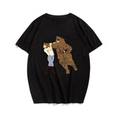 Bears football print oversized T-shirt