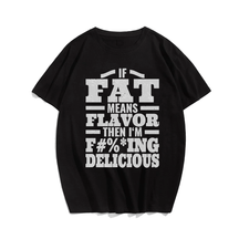 If Fat T-shirt for Men, Oversize Plus Size Big & Tall Man Clothing