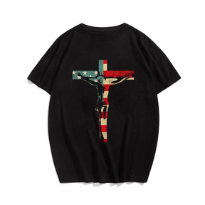 Jesus Cross Flag Men's T-Shirts