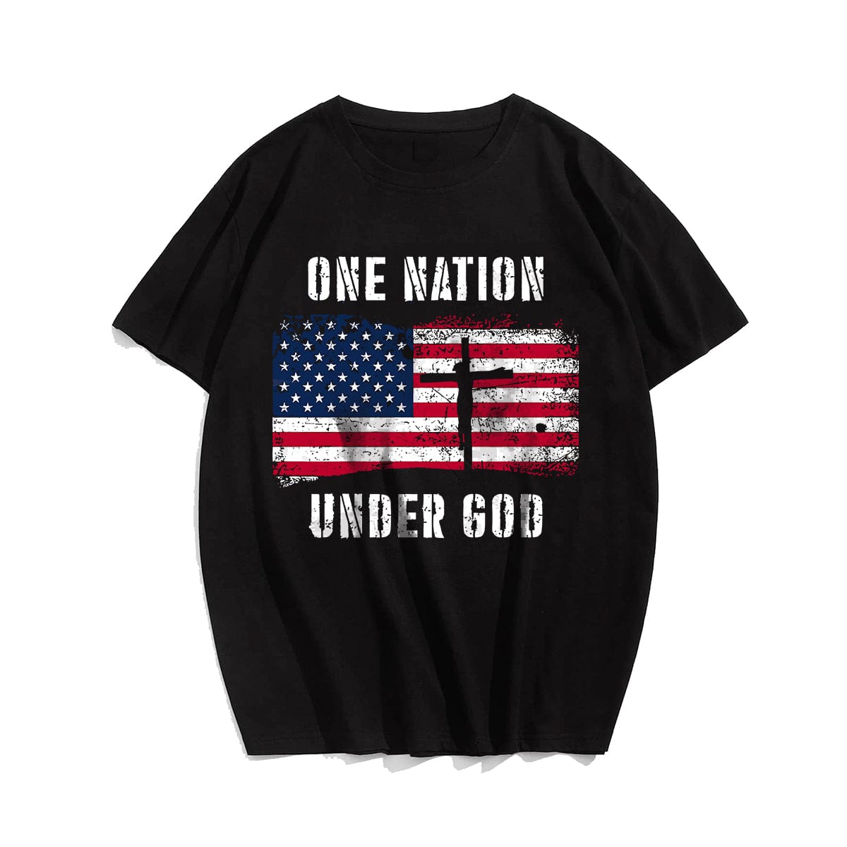 One Nation Under God Crucifix Men's T-Shirts