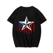 Patriotic Star T-shirt for Men, Oversize Plus Size Man Clothing - Big Tall Men Must Have