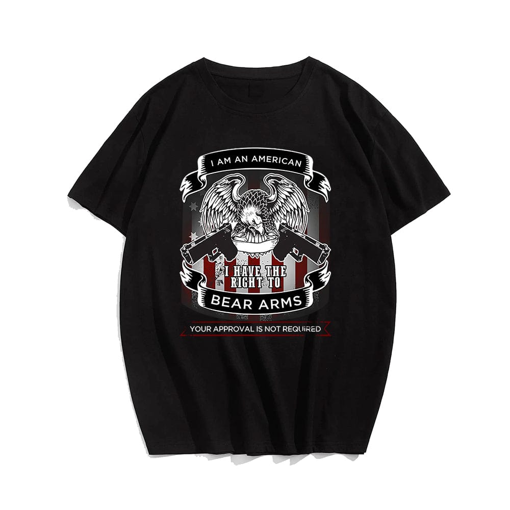 Right To Bear Arms T-shirt for Men, Oversize Plus Size Man Clothing - Big Tall Men Must Have