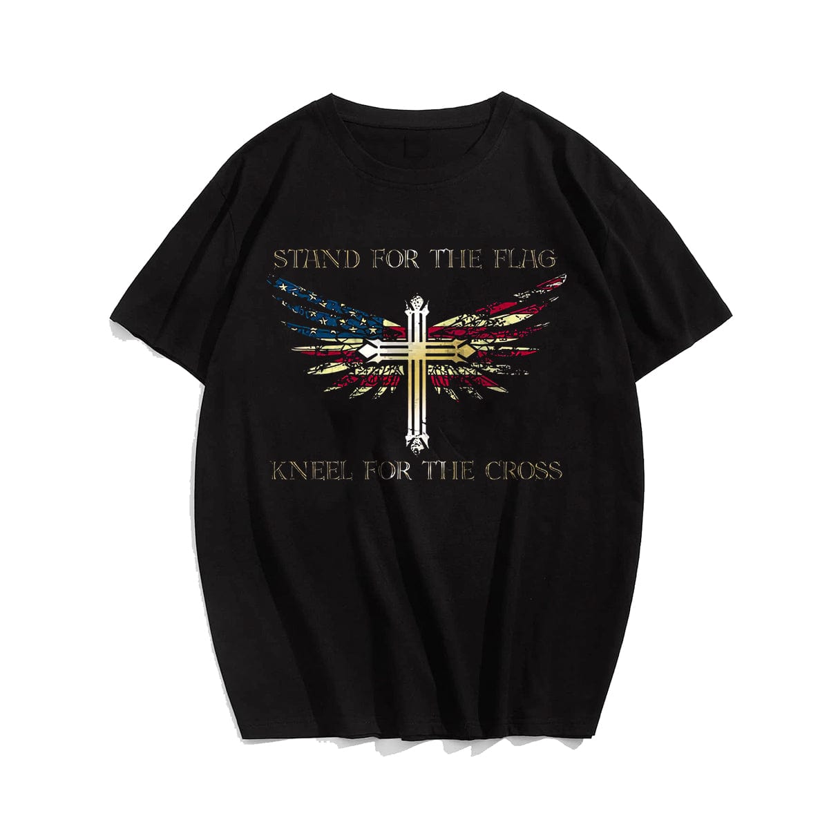 Stand For The Flag Kneel For The Cross (Version 13) Men's T-Shirts