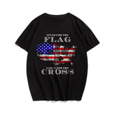 Stand For The Flag Kneel For The Cross (Version 16) Men's T-Shirts