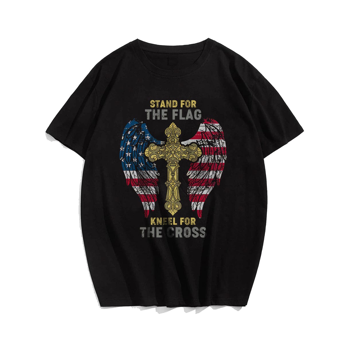 Stand For The Flag Kneel For The Cross (Version 17) Men's T-Shirts