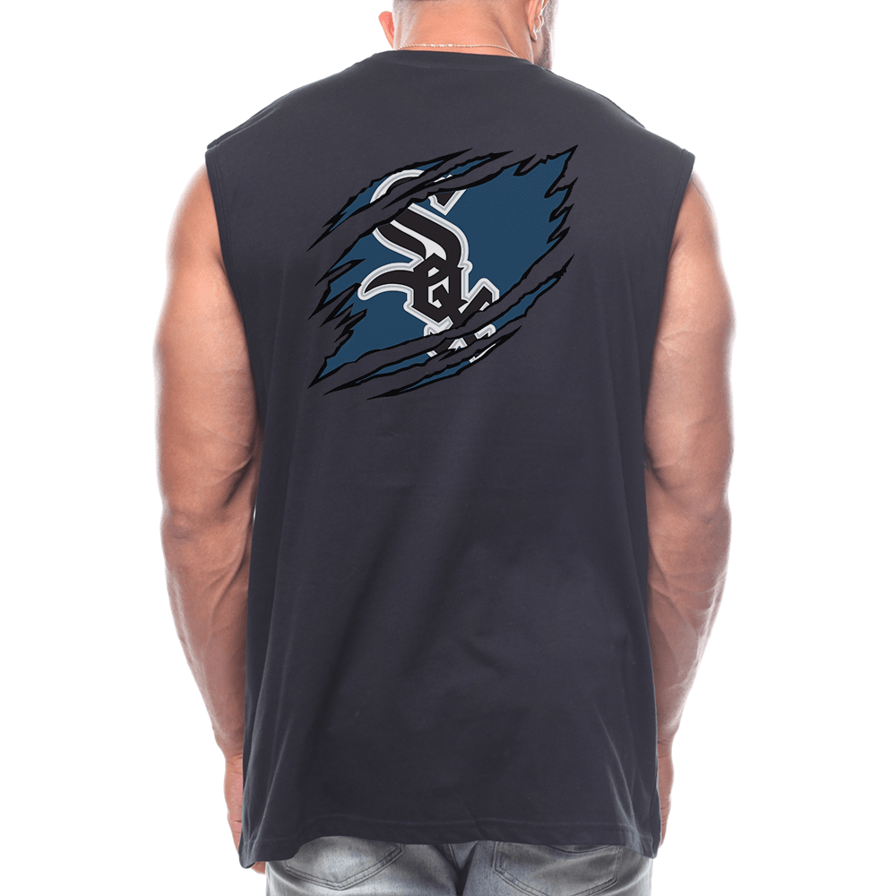 Tearing Effect Back Fashion Sleeveless