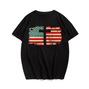 USA Cross Flag Shirt Men's T-Shirts