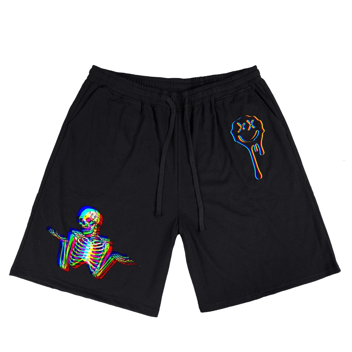 Electronic Skull Men's Plus Size Shorts