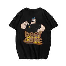 Popeye #3 Beef Cake Creative Men Plus Size Oversize T-shirt for Big & Tall Man