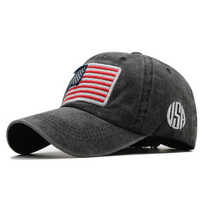 American flag baseball cap