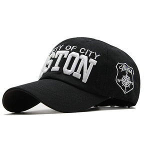 Boston three-dimensional embroidery baseball cap