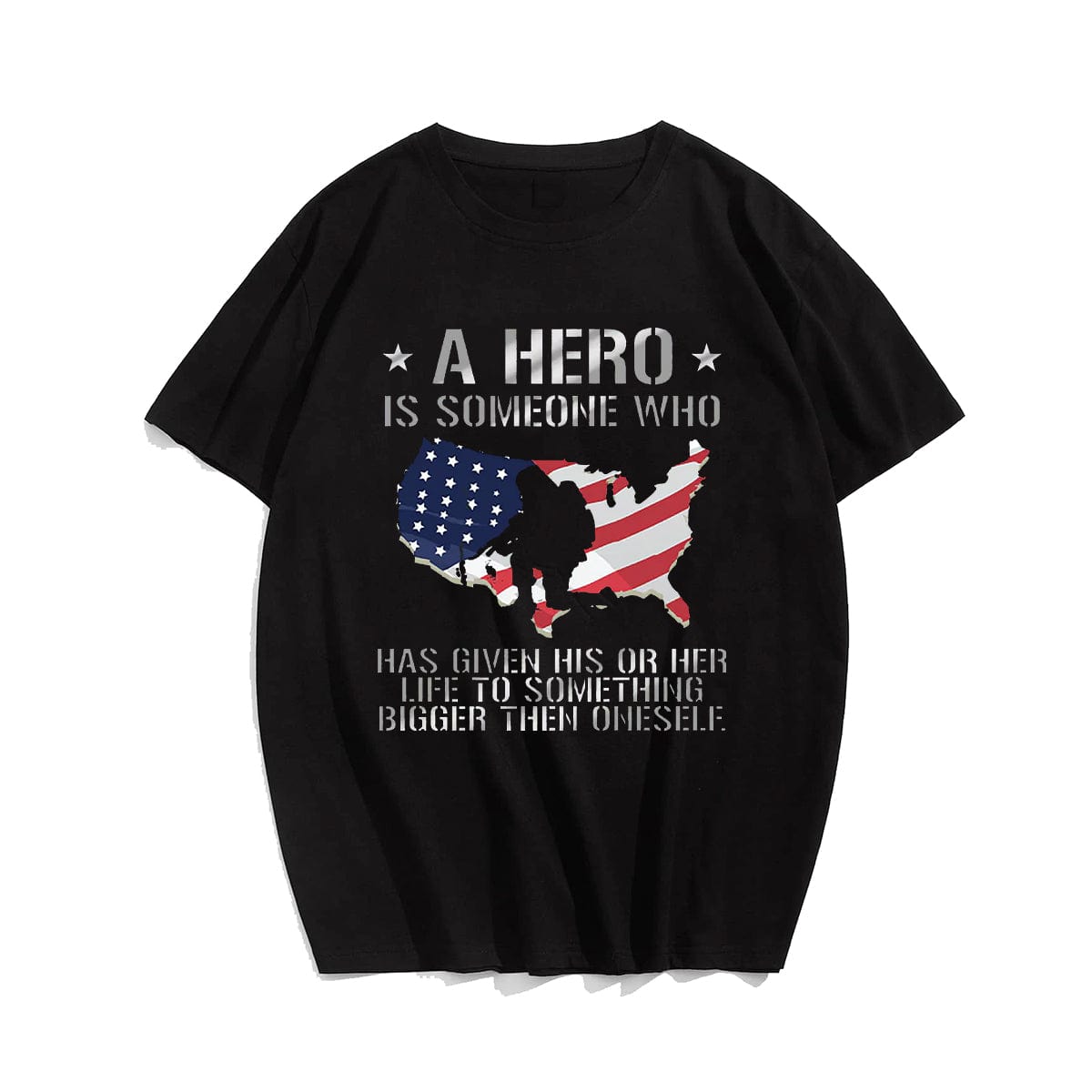 A Hero is someone Men T-shirt, Oversize Plus Size Man Clothing for Big & Tall