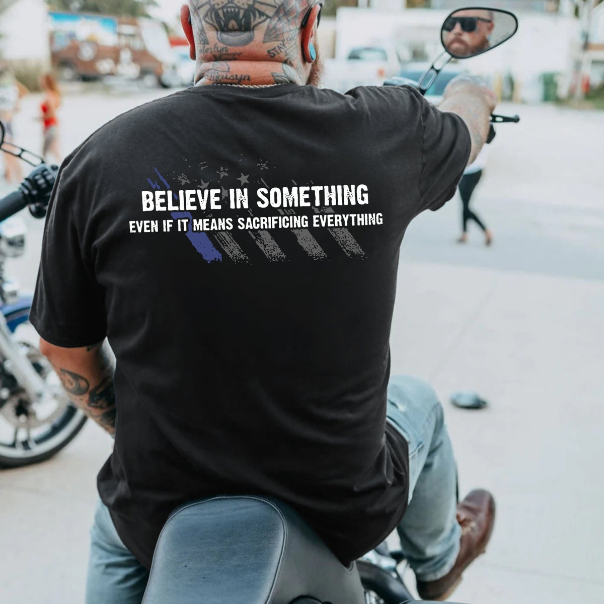 Men's Plus Size Believe In Something T-Shirt