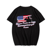 Enjoy Your Freedom Men T-shirt, Oversize Plus Size Man Clothing for Big & Tall