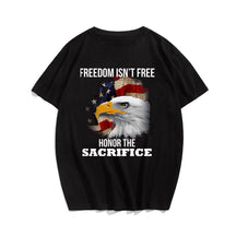 FREEDOM ISN'T FREE Men T-shirt, Oversize Plus Size Man Clothing for Big & Tall