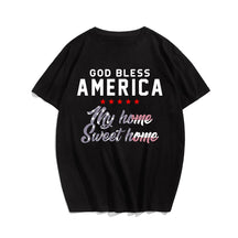 GOD BLESS AMERICA #4 Men T-shirt, Oversize Plus Size Man Clothing for Big & Tall