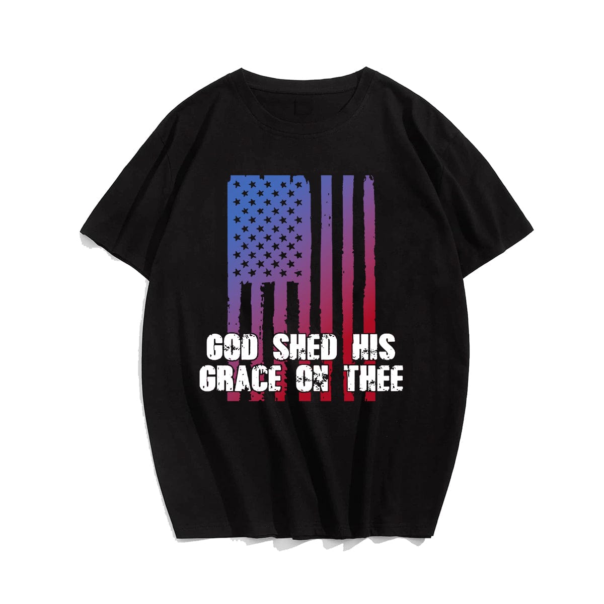 GOD SHED HIS GRACE ON THEE T-shirt, Oversize Plus Size Man Clothing for Big & Tall