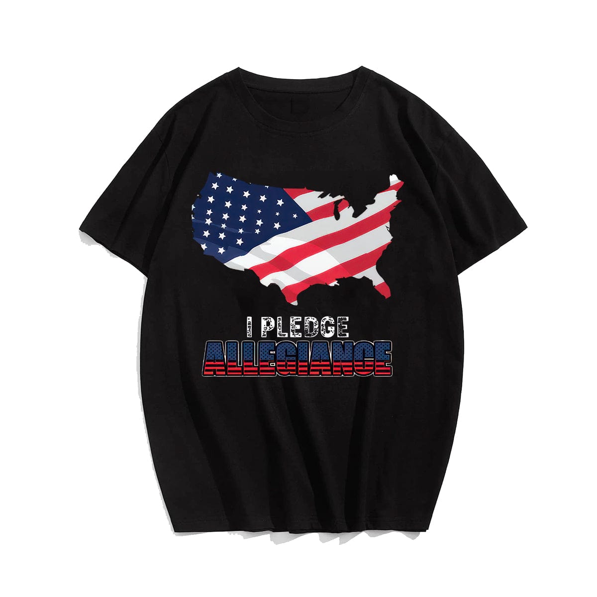 I PLEDGE ALLEGIANCE T-shirt, Oversize Plus Size Man Clothing for Big & Tall