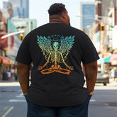 Skeleton Yoga Gold Plus Size T-Shirt