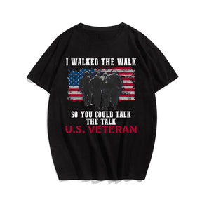 U.S.VETERAN Men T-shirt, Oversize Plus Size Man Clothing for Big & Tall