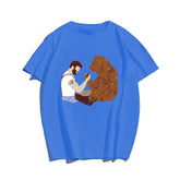 Bear Wrestling Oversized T-shirt