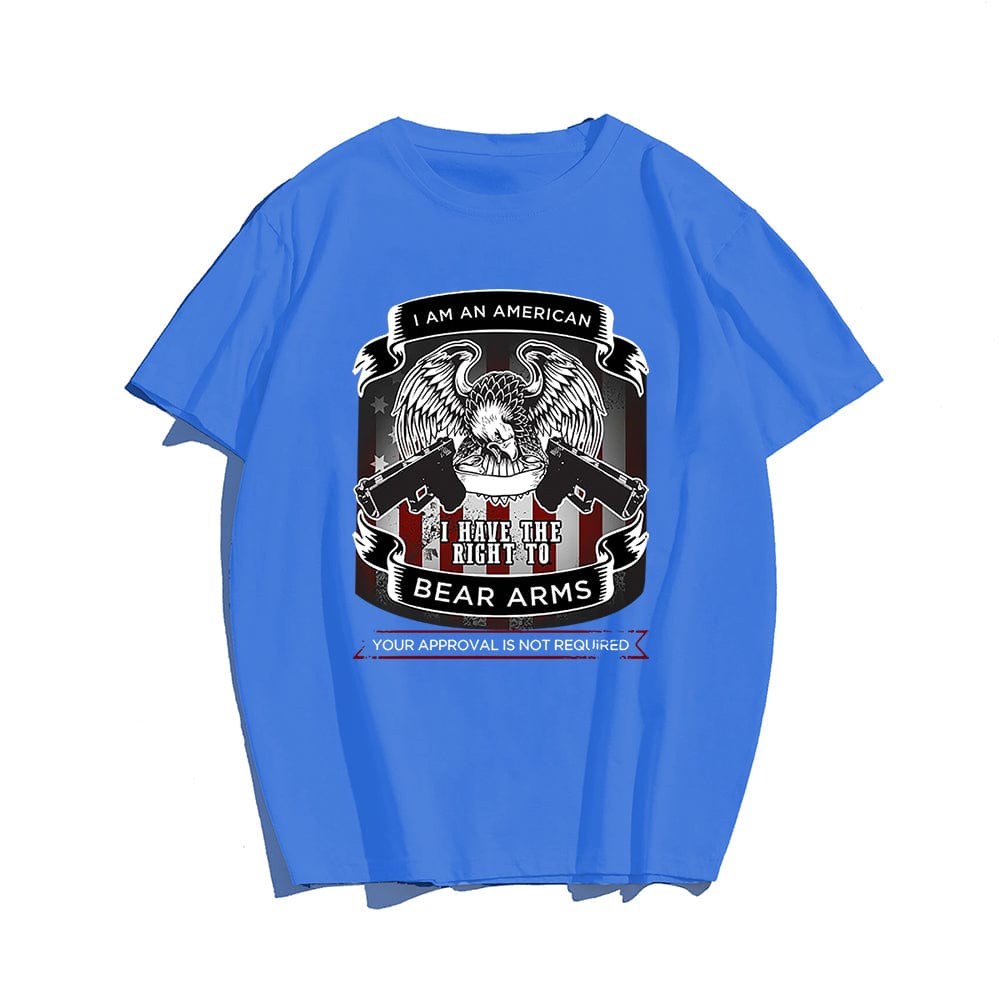 Right To Bear Arms T-shirt for Men, Oversize Plus Size Man Clothing - Big Tall Men Must Have