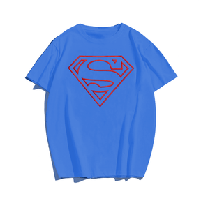 Superman T-shirt for Men, Oversize Plus Size Big & Tall Man Clothing