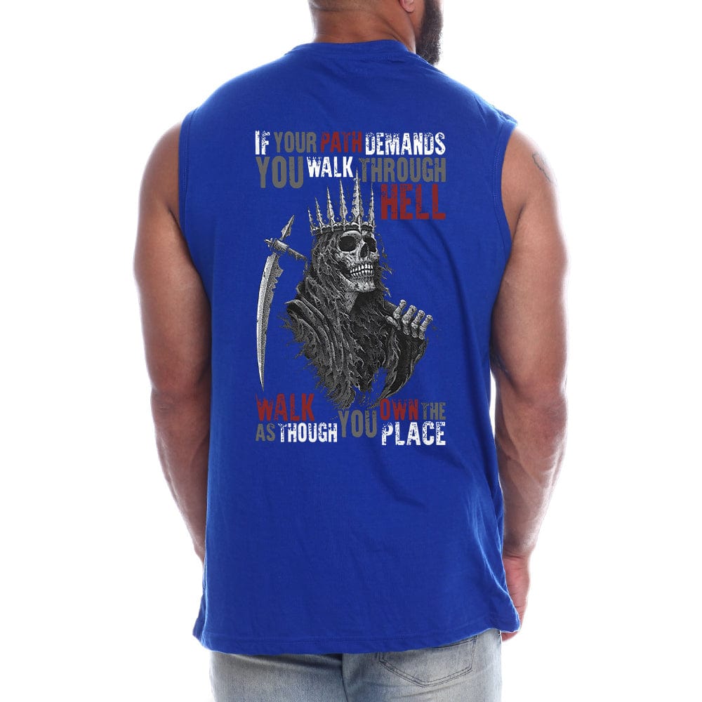 Walk Through Hell Back fashion Sleeveless