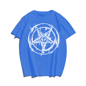 Baphomet Print Plus Size T-Shirts