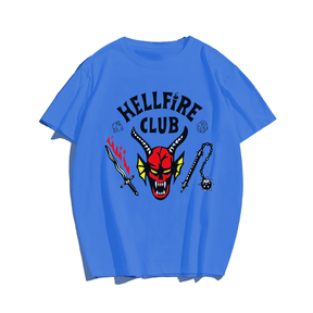 Hellfire club Print Plus Size T-Shirts