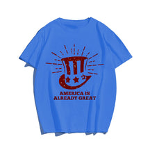 America is always great Men T-shirt, Oversize Plus Size Man Clothing for Big & Tall