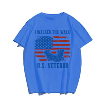 U.S.VETERAN #2 Men T-shirt, Oversize Plus Size Man Clothing for Big & Tall